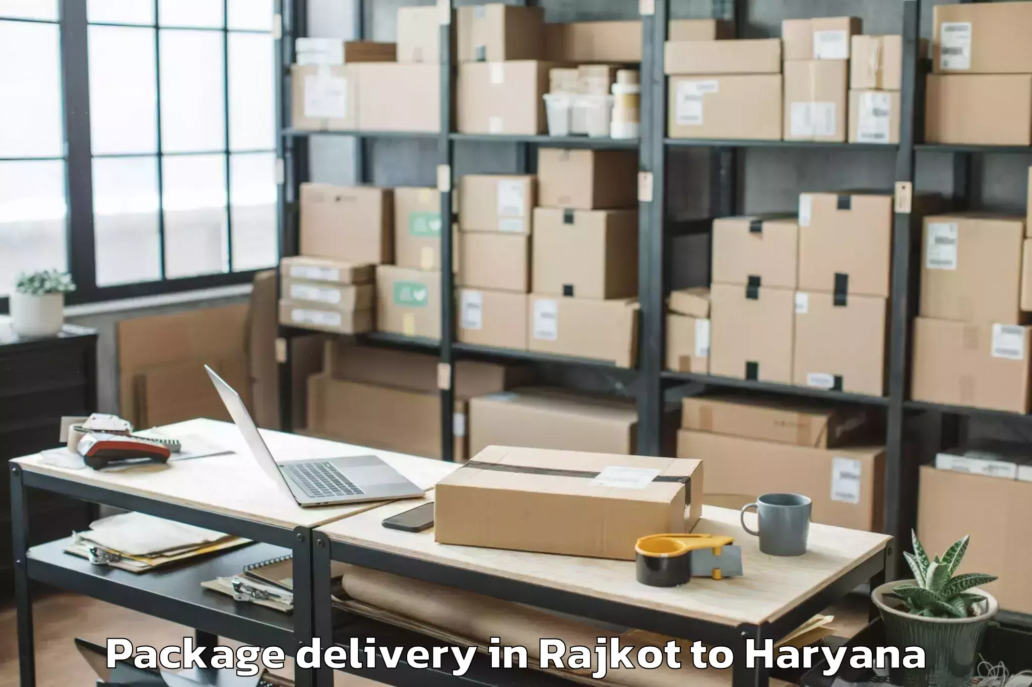 Book Rajkot to Eros Ef3 Mall Package Delivery Online